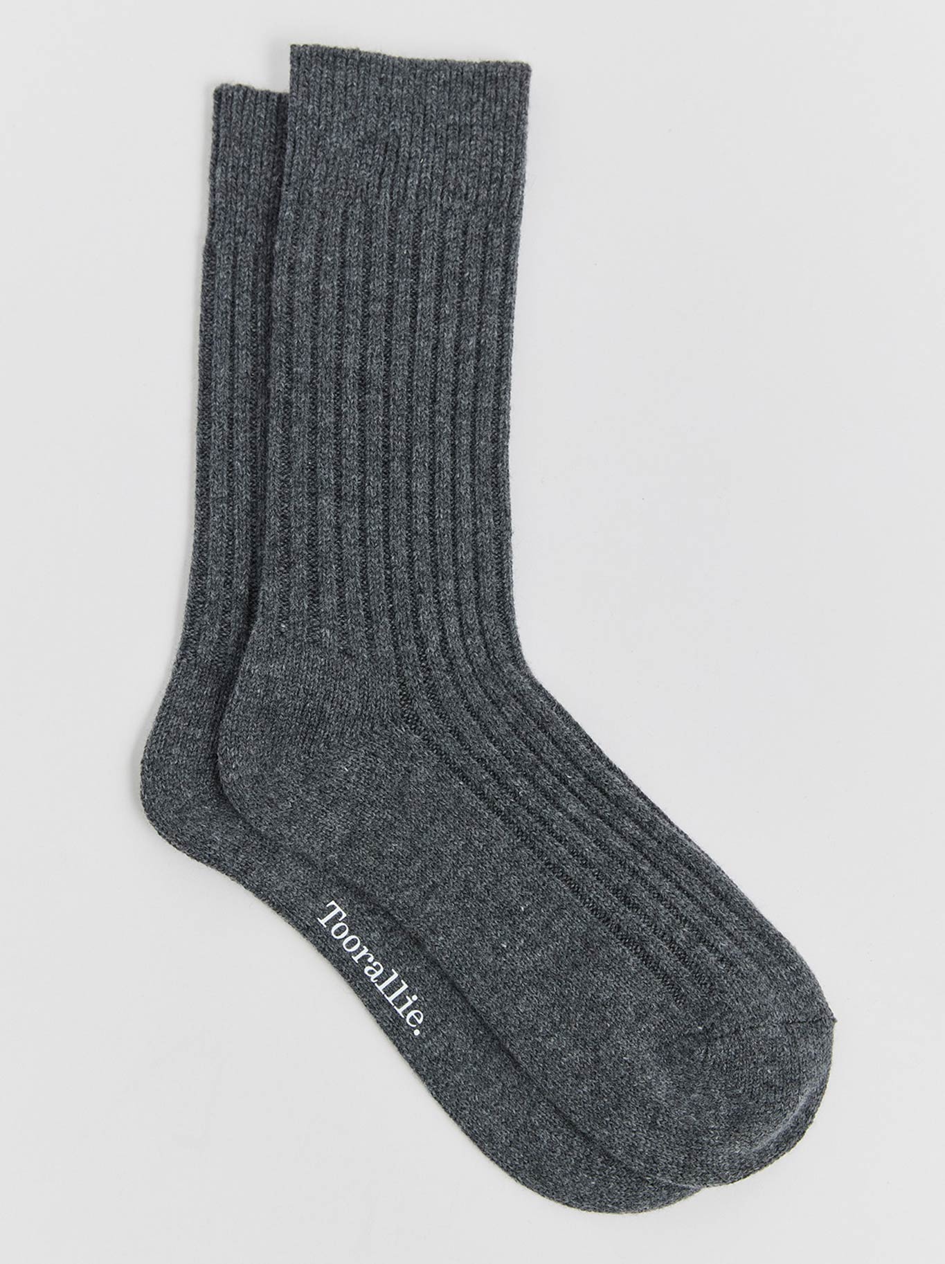 TOORALLIE RIBBED MERINO SOCKS (Black)