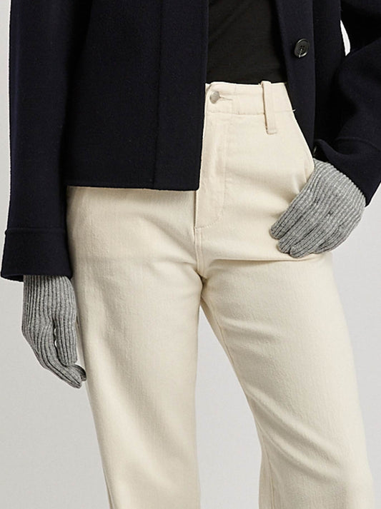 TOORALLIE FINE RIB GLOVE (Light Ash)