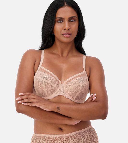 Triumph Sheer Balconette Bra (Nude Pink)