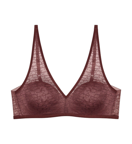 Triumph Signature Sheer Wirefree Bra (Decadent Chocolate)