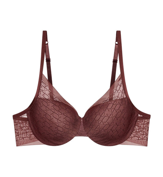 Triumph Signature Sheer Wired Padded Bra (Decadent Chocolate)