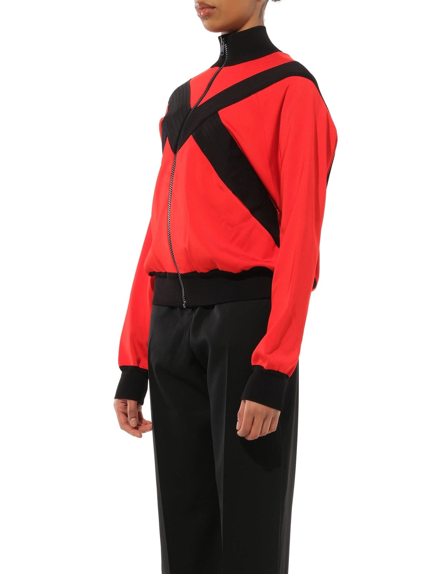 GIVENCHY Turtle Neck Multi Sweater (Red)