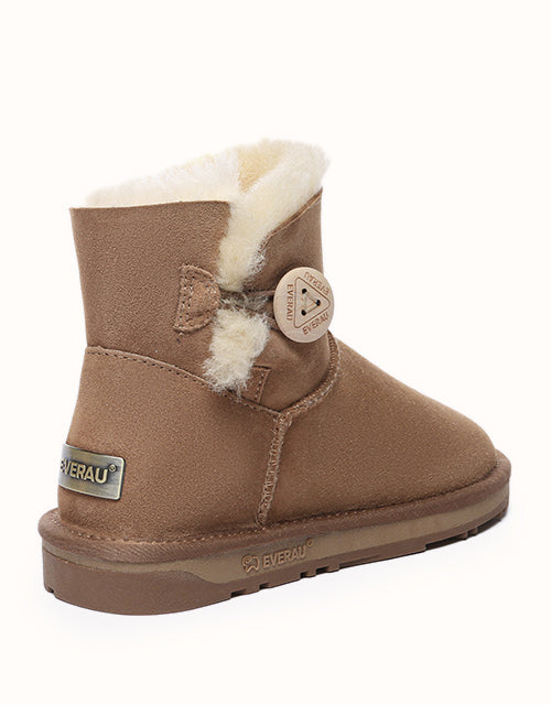 UGG EVERAU® Mini Button Boots (Chestnut)