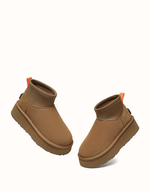 UGG EVERAU® Mini Ethel Platform Boots (Chestnut)