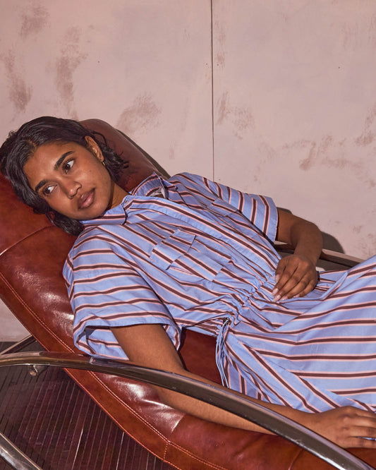 Walnut Melbourne Santiago Dress (Vacay Stripe)