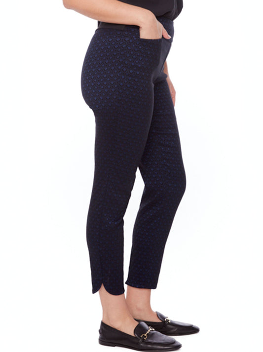 Up! 28" Petal-Slit Techno Ankle Pant (Blaze)