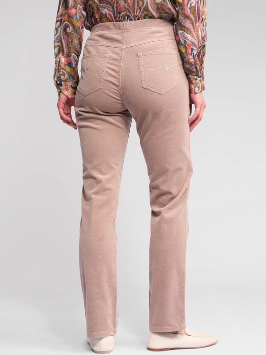 Vassalli Bay Slim Leg Cord Pull On Pant (Twig)