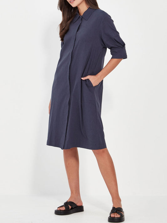 Verge Acrobat Nori Dress (Denim Marle)