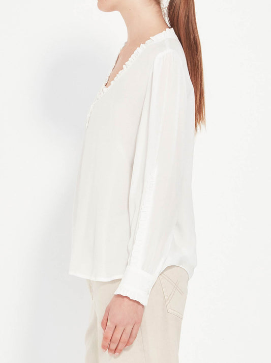 Verge Cascade Blouse (Chalk)