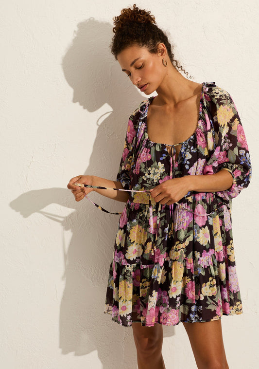 Auguste The Label Daphne Mini Dress (Black)