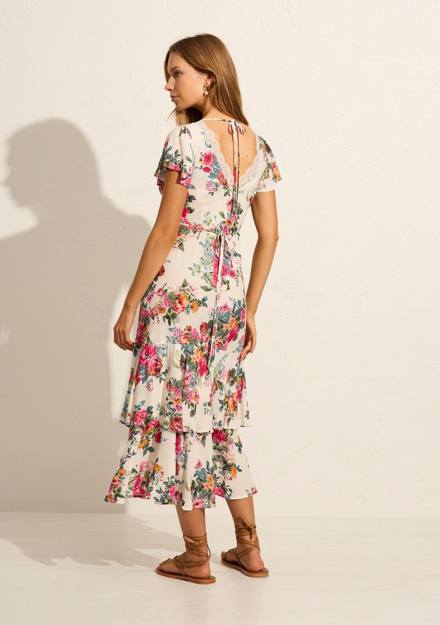 Auguste The Label Allison Midi Dress (Floral Print)