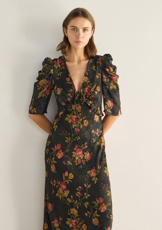 Auguste The Label Elliott Midi Dress (Floral Print)