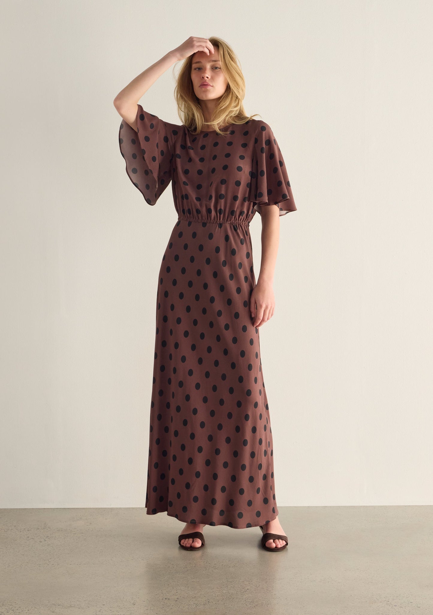 Auguste The Label Alexandria Maxi Dress (Tan/Brown)