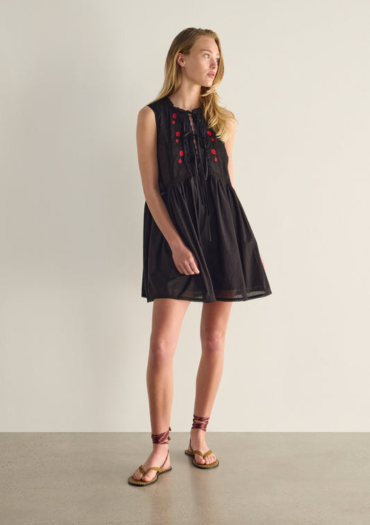 Auguste The Label Bellamy Mini Dress (Black)