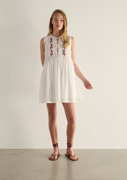 Auguste The Label Bellamy Mini Dress (White)