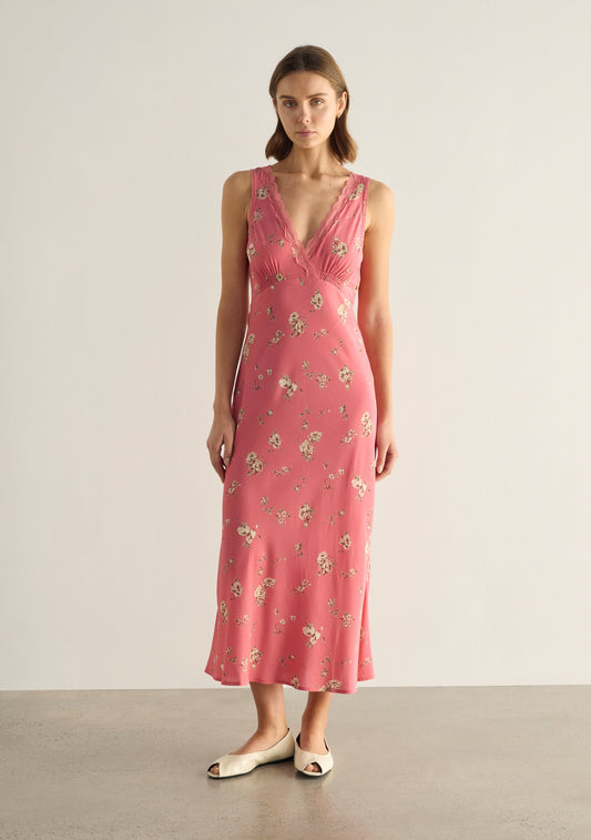 Auguste The Label Darcy Midi Dress (Pink)