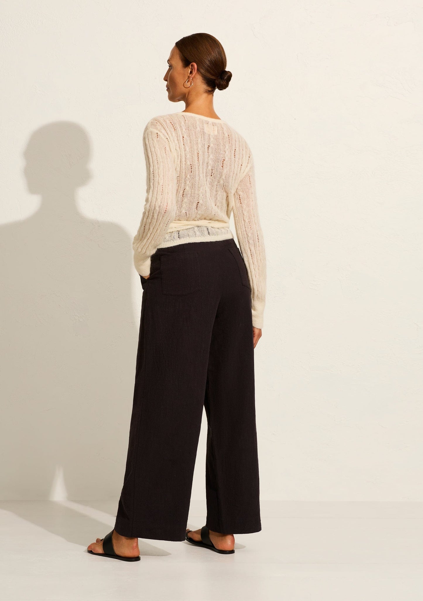 Auguste The Label Rowan Wrap Knit Cardigan (White)