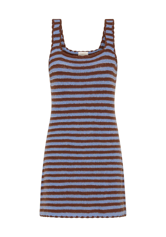 Auguste The Label Tulia Crochet Mini Dress (Black)