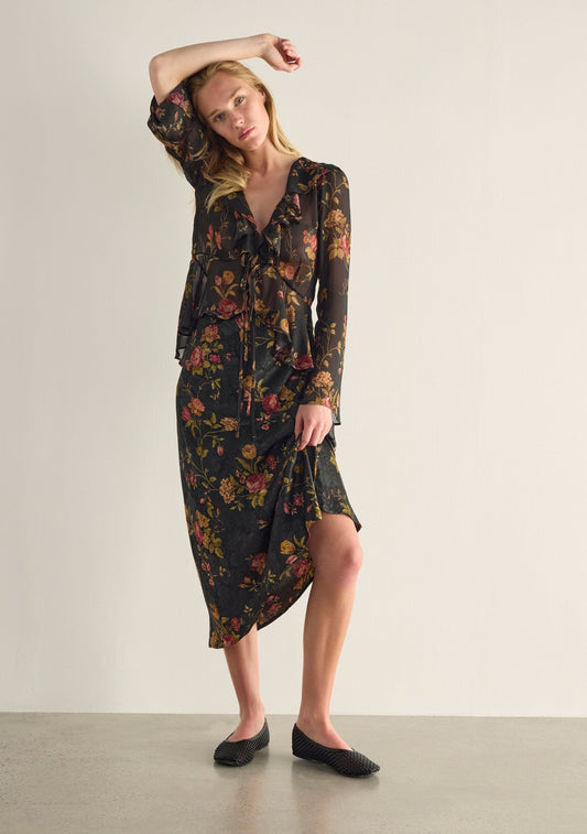 Auguste The Label Sarina Midi Skirt (Black)