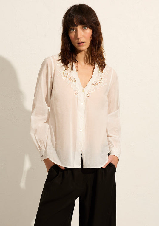 Auguste The Label Blaze Shirt White (Print)