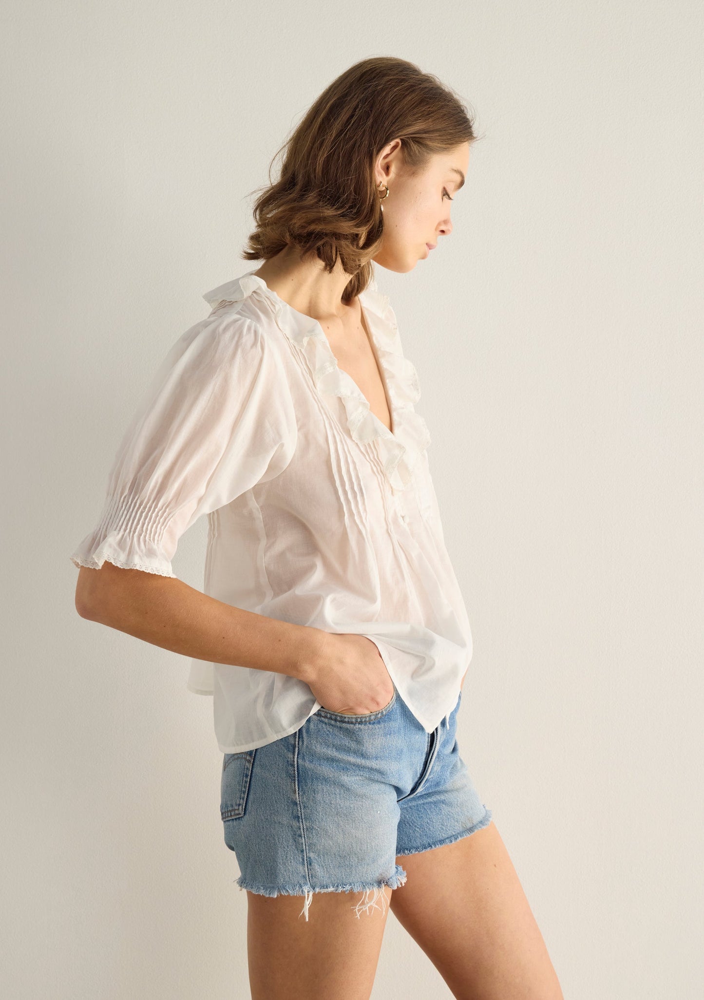 Auguste The Label Rafael Blouse (White)