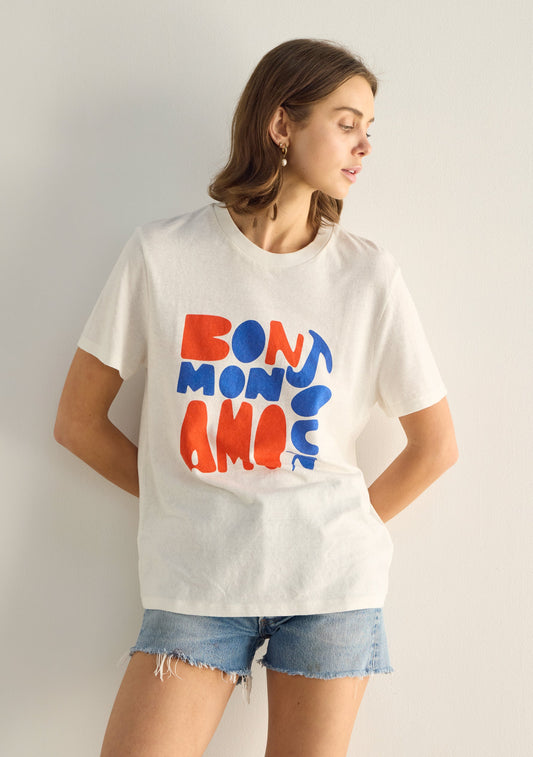 Auguste The Label Bonjour Classic Tee (White)