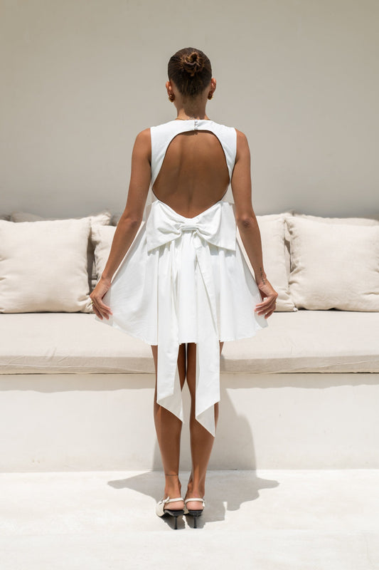 Heychic Clara Corset Mini Dress (Cream)