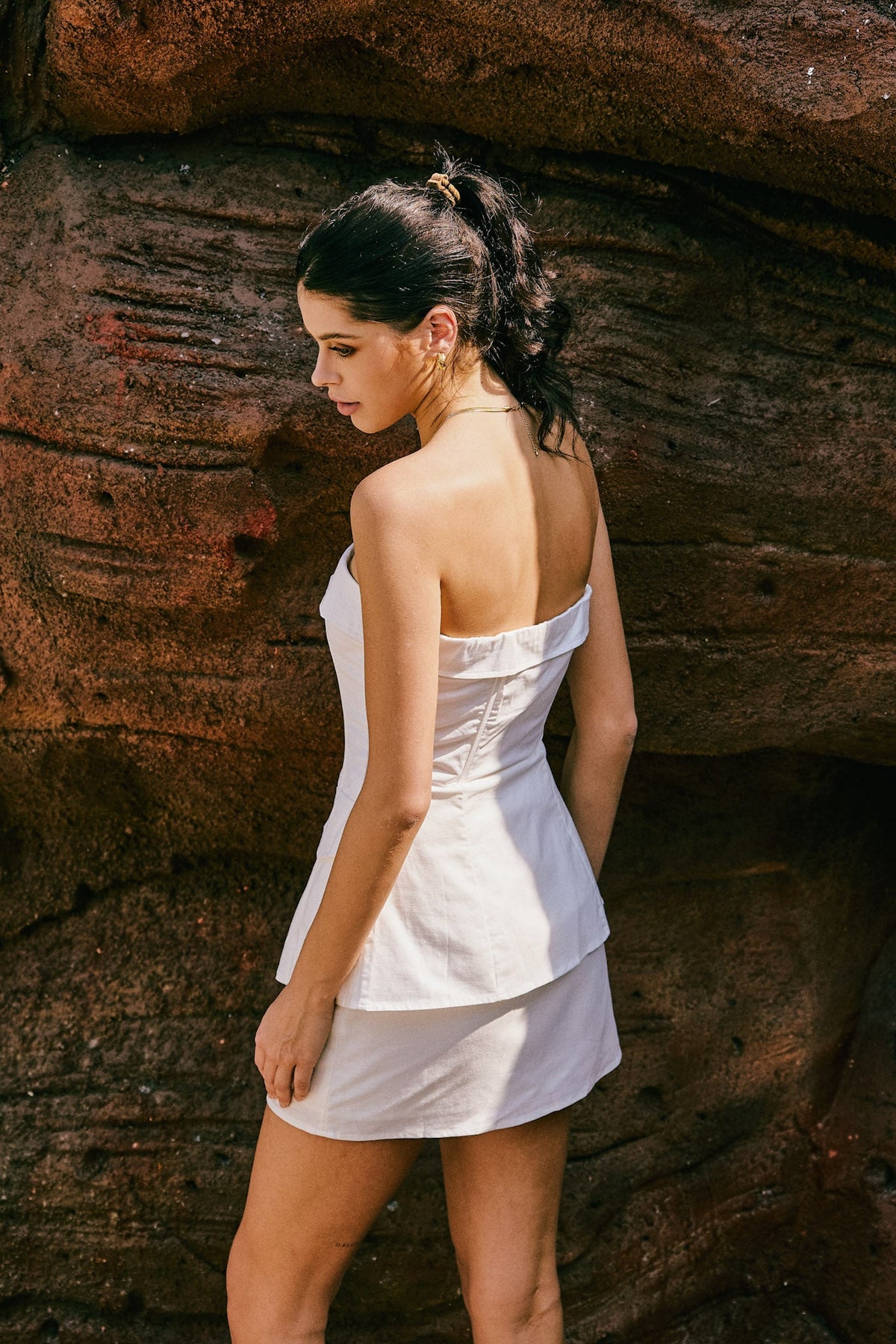 Heychic Cara Corset Bustier Top (White)