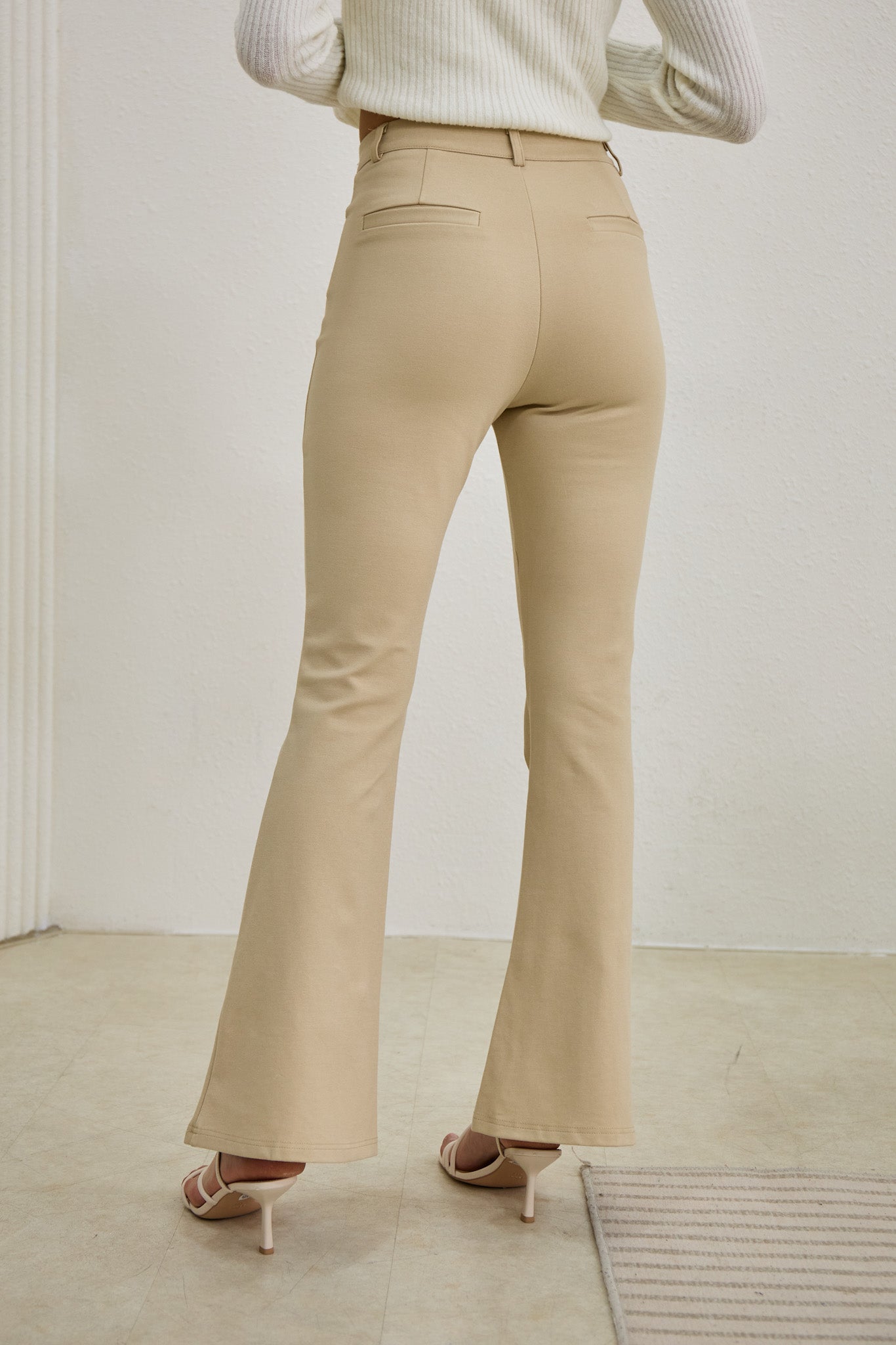 Heychic Demi Flared Pants (Beige)