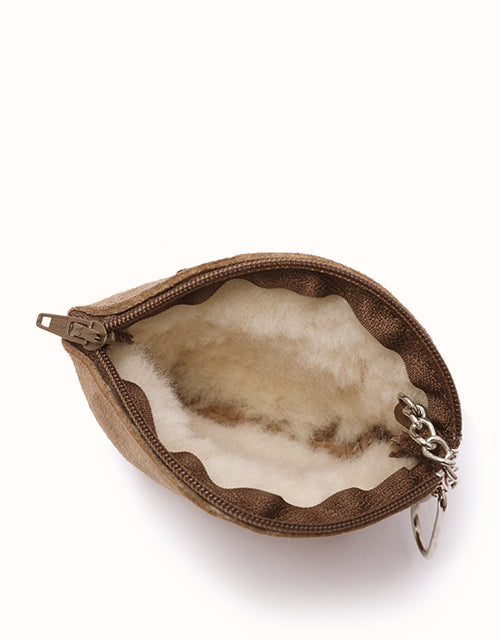 Unbranded/Generic Coin Purse With Key Ring (Chestnut)