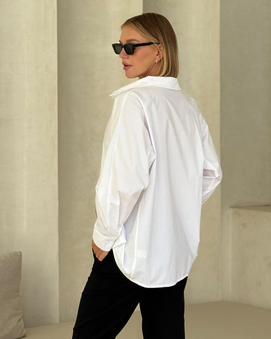 Soon Maternity Ella Back Tie Cotton Shirt