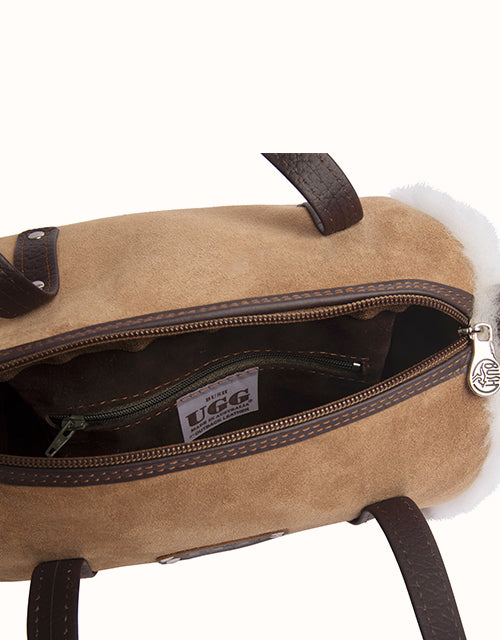 Unbranded/Generic Medium Barrel Bag (Chocolate)