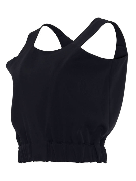 WE11DONE Waist Banding Top (Black)