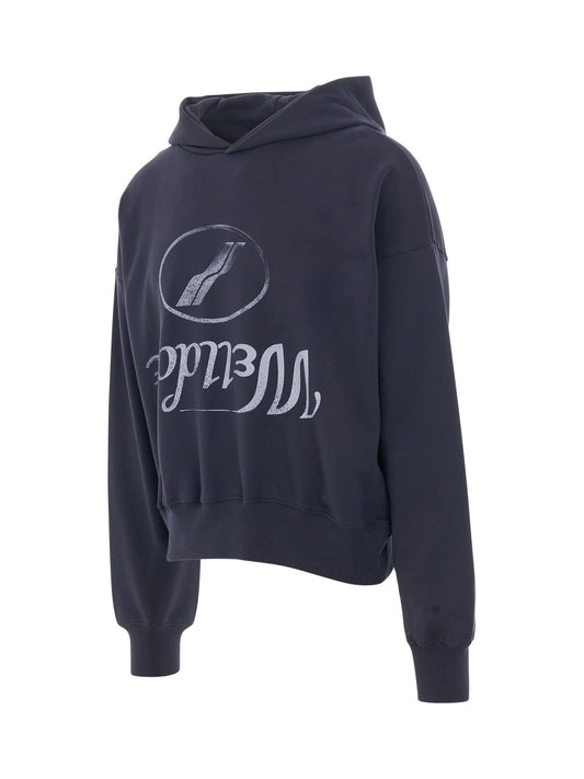 WE11DONE Reversed Logo Medium Hoodie (Navy)