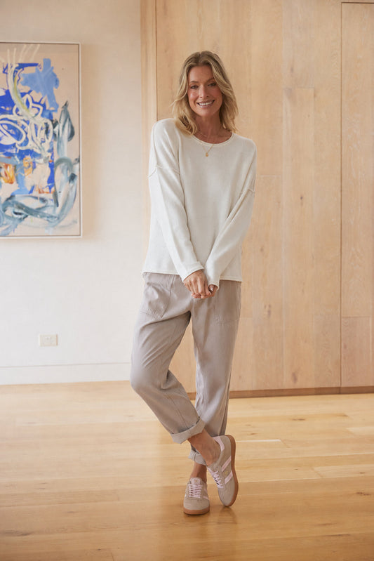 White & Co. Beach Comber Pant (Stone)