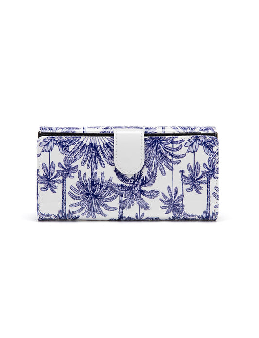 PALMS LARGE PATENT LEATHER WALLET WITH RFID- WSF4001