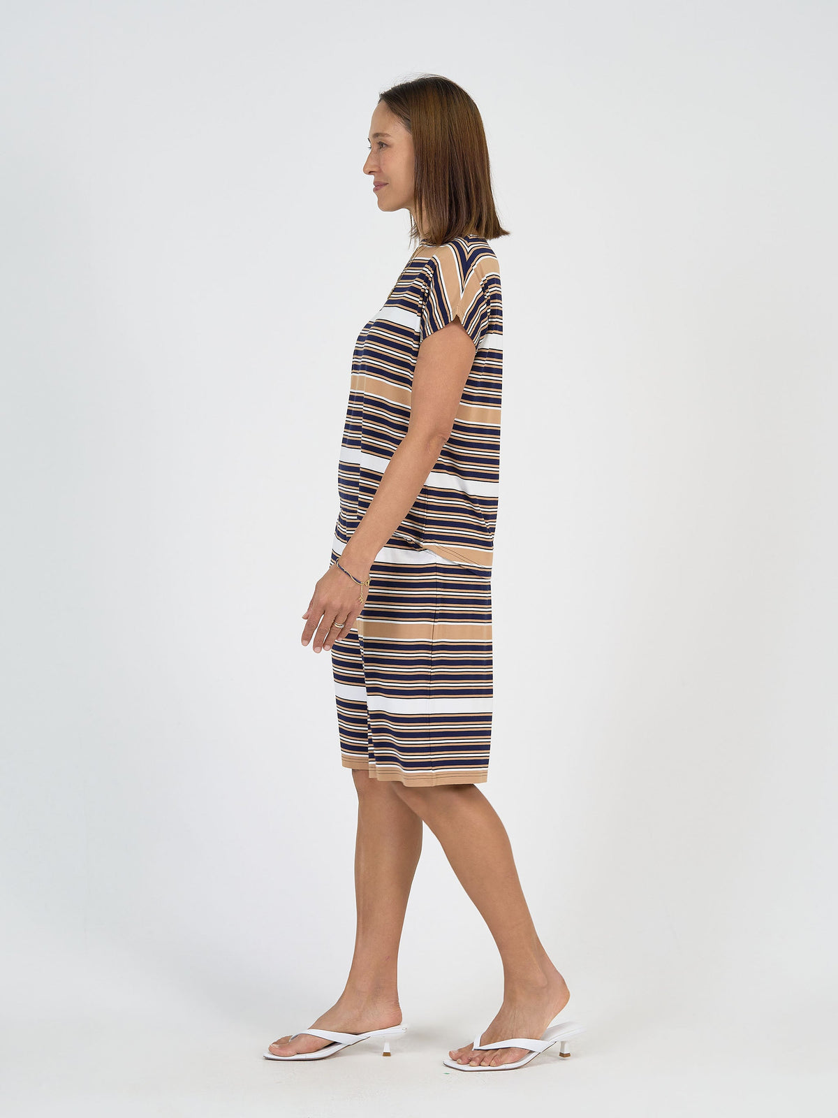 Lou Lou Wilde Bamboo Box Fit Tee (Stripe)