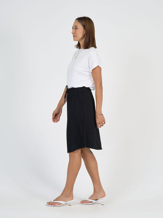 Lou Lou Lee Bamboo Skirt with Pockets (Black)