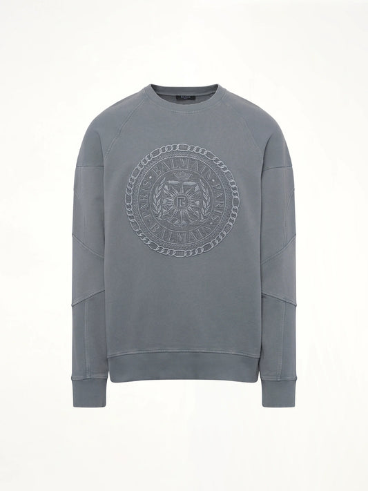 Balmain Medal Sweatshirt (Grey)