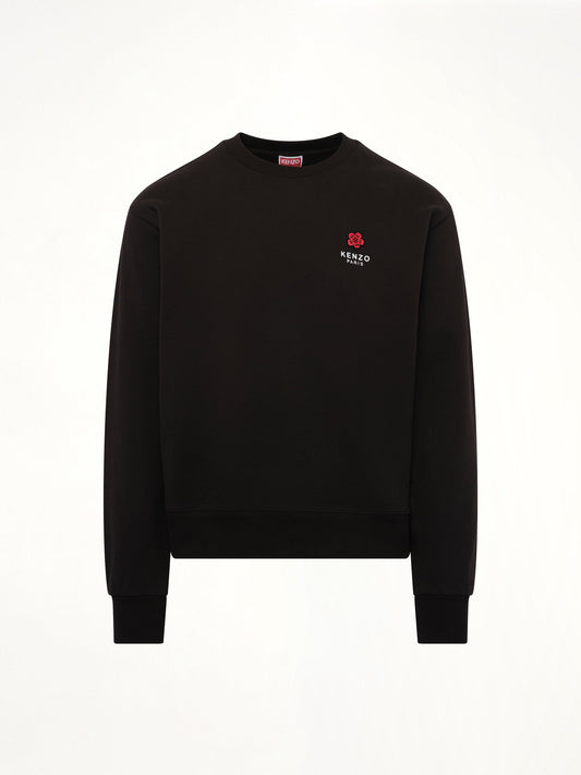 KENZO Gots Boke Flower Embroidered Classic Sweatshirt (Black)