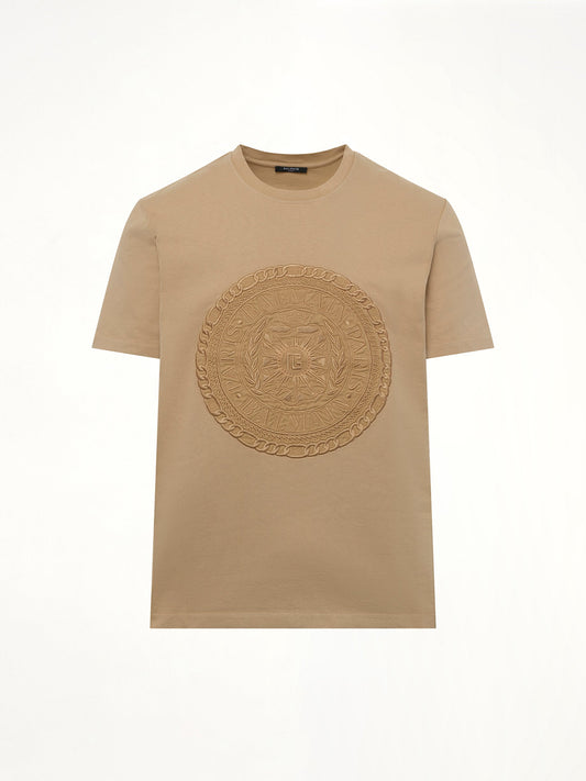 Balmain Medal T-Shirt (Camel)