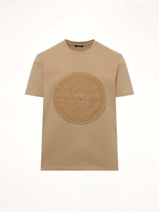 Balmain Medal T-Shirt (Camel)
