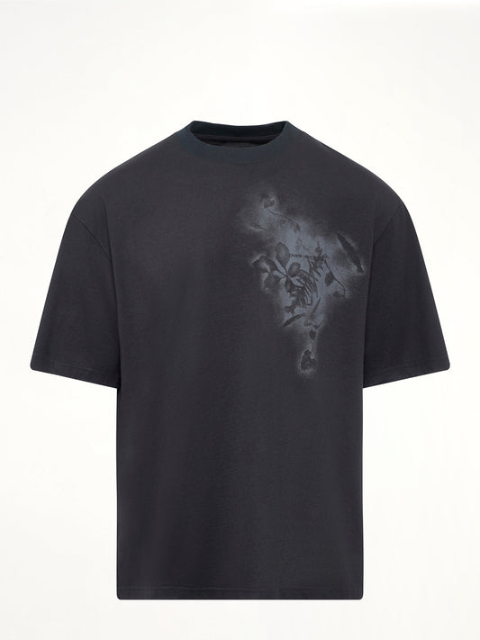 FENG CHEN WANG Spray Painted Plants Dye T-Shirt (Black)