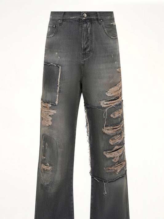 AMIRI Carpenter Repaired Baggy Jean (Black)