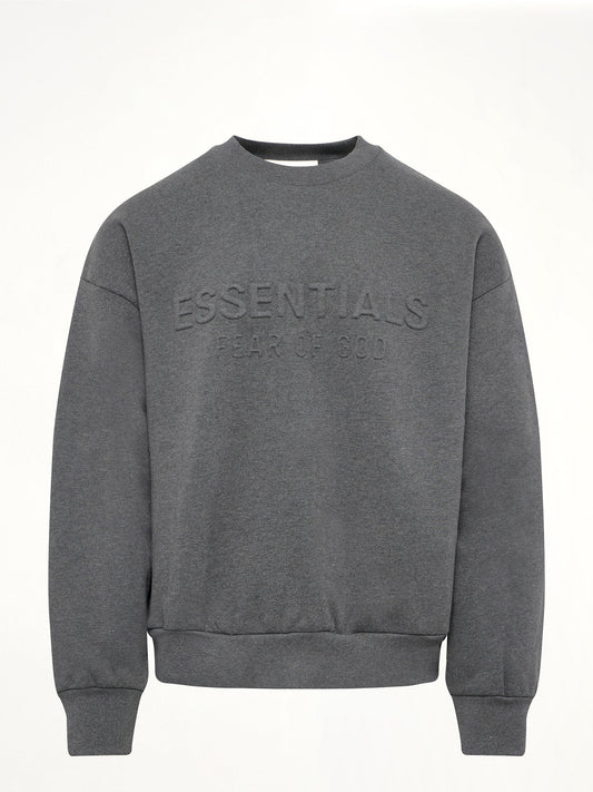 FEAR OF GOD ESSENTIALS Classic Crewneck Sweatshirt (Charcoal Heather)
