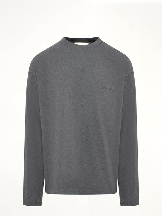 FEAR OF GOD ESSENTIALS Classic Long Sleeve T-Shirt (Charcoal Heather)