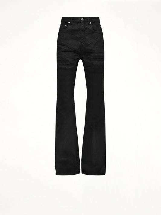 RICK OWENS DRKSHDW Bolan Bootcut (Black Wax)
