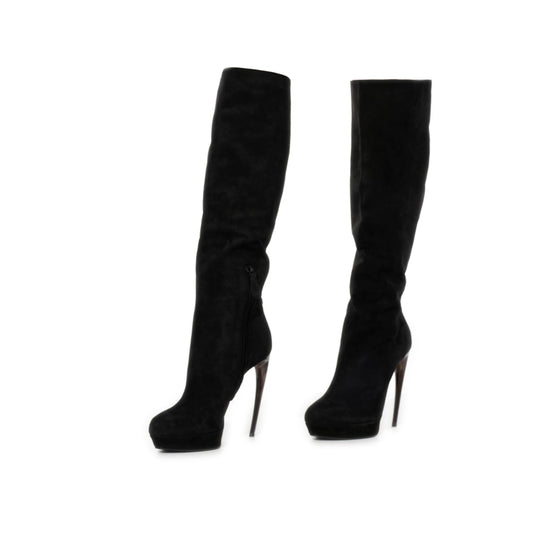 Alexander Mcqueen Suede Boots (Black)