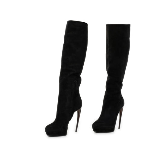 Alexander Mcqueen Suede Boots (Black)