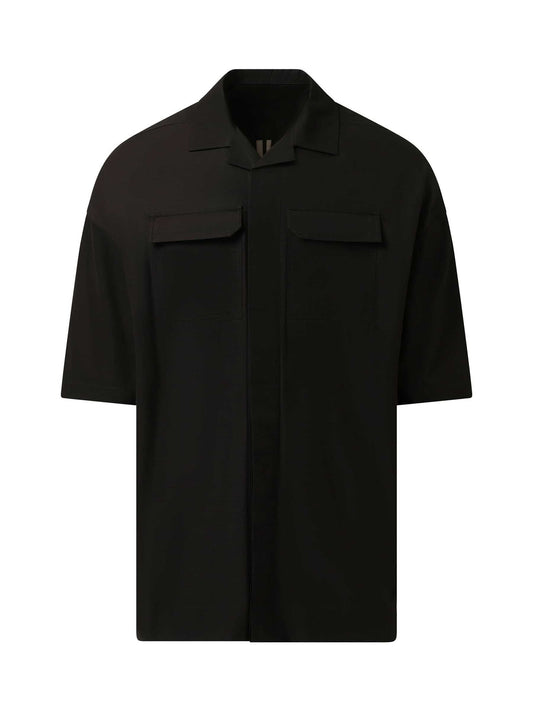 RICK OWENS Magnum Tommy Short Sleeve Shirt (Black)